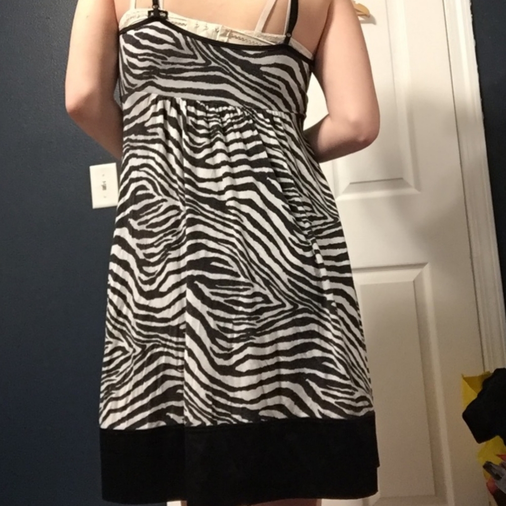 Express, Zebra Printed Summer Dress - image 3